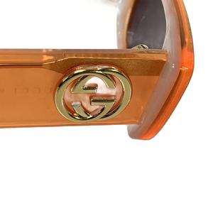 グッチ GUCCI サングラス レクタンギュラー インターロッキングG 52ロ20 オレンジ GG0516S レディース