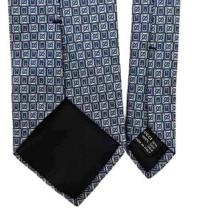 グッチ GUCCI ネクタイ 総柄 ビジネス シルク ブルー ■GY06 メンズ