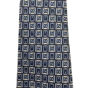 グッチ GUCCI ネクタイ 総柄 ビジネス シルク ブルー ■GY06 メンズ