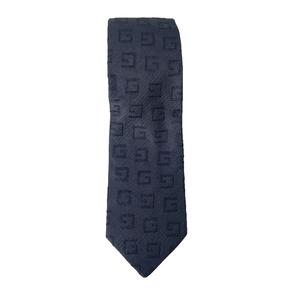 グッチ GUCCI ネクタイ G柄 総柄 ビジネス シルク ワイドタイ ブラック ネイビー ■GY06 メンズ