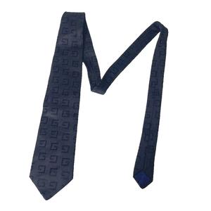 グッチ GUCCI ネクタイ G柄 総柄 ビジネス シルク ワイドタイ ブラック ネイビー ■GY06 メンズ