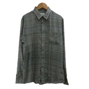メゾンマルジェラ Maison Margiela REPLICA シャツ 絹 シルク 44 マルチカラー チェック柄 レギュラーカラー 長袖 /PP ■GY5 メンズ