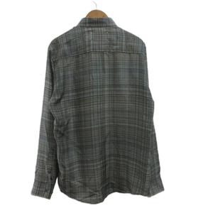 メゾンマルジェラ Maison Margiela REPLICA シャツ 絹 シルク 44 マルチカラー チェック柄 レギュラーカラー 長袖 /PP ■GY5 メンズ