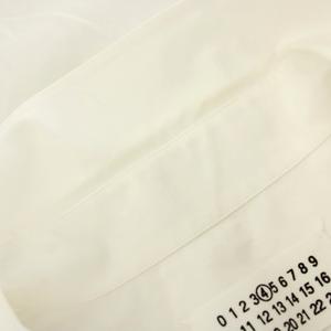 メゾンマルジェラ 4 Maison Margiela 4 21SS ドレープボタンダウンシャツ 長袖 36 白 ホワイト S51DL0352 /KU レディース