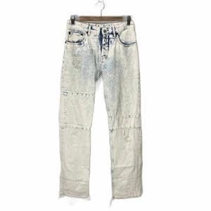 エムエムシックス メゾンマルジェラ MM6 Maison Margiela Aids Print Denim Trouser デニム ジーンズ 38 インディゴブルー S62LB0012 S30460 レディース