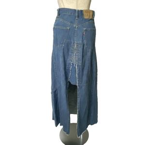 ヒステリックグラマー HYSTERIC GLAMOUR KINKY JEANS デニムロングスカート フレア バックスリット インディゴ レディース
