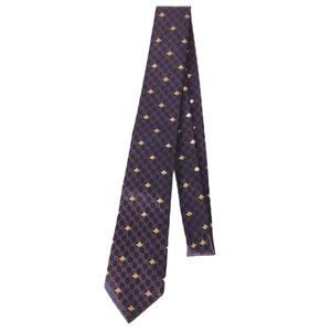 グッチ GUCCI GG BEES SILK TIE ネクタイ ビー刺繍 ネイビー ネイビー 545078 4E002 4174 ☆AA★ メンズ