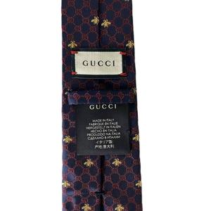 グッチ GUCCI GG BEES SILK TIE ネクタイ ビー刺繍 ネイビー ネイビー 545078 4E002 4174 ☆AA★ メンズ