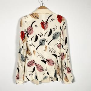 ソニアリキエル SONIA RYKIEL シルクジャケット 上着 長袖 花柄 