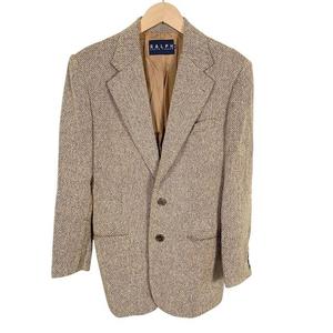 ラルフローレン RALPH LAUREN 長袖コットンツイードジャケット ベージュ ブラウン 9 M相当 メンズ