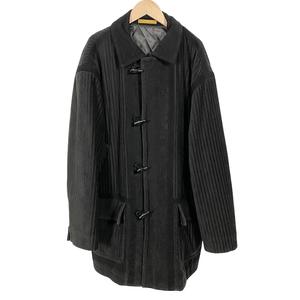 ランセル LANCEL コーデュロイダッフルコート 長袖 中綿入り 黒 ブラック M メンズ