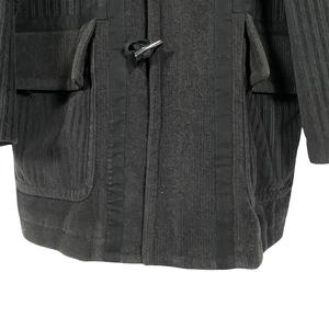 ランセル LANCEL コーデュロイダッフルコート 長袖 中綿入り 黒 ブラック M メンズ