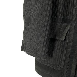 ランセル LANCEL コーデュロイダッフルコート 長袖 中綿入り 黒 ブラック M メンズ