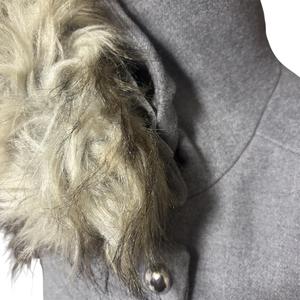 ザラ ZARA 長袖ダッフルコート フルジップ 無地 グレー XS レディース