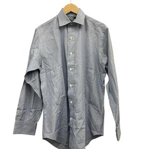 ポロ バイ ラルフローレン Polo by Ralph Lauren ワイシャツ コットン100 37-80サイズ M相当 ブルー グレー系 メンズ