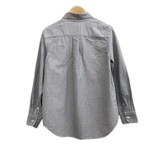 ラルフローレン RALPH LAUREN ボタンダウンシャツ 長袖 ロゴマーク刺繍 ジュニア ネイビー系 グレー系 サイズM  キッズ