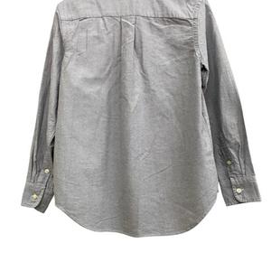 ラルフローレン RALPH LAUREN ボタンダウンシャツ 長袖 ロゴマーク刺繍 ジュニア ネイビー系 グレー系 サイズM  キッズ