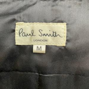 ポールスミス PAUL SMITH レザーシャツジャケット スウェード ウエスタン 裏地 ブラック サイズM   メンズ