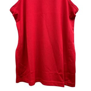 ナイキ NIKE タグ付きタンクトップ ロゴプリント メッシュ生地 レッド サイズXL メンズ