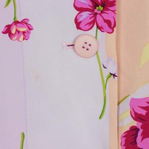 美品☆KENZO CLUB 花柄ワンピース 半袖 ひざ丈 総柄 マルチカラー M ケンゾー KENZO クラブ CLUB 花柄ワンピース 半袖 ひざ丈 38