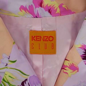 ケンゾー KENZO クラブ CLUB 花柄ワンピース 半袖 ひざ丈 38