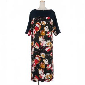 マルニ MARNI 21AW フラワープリント カットソー ロングワンピース 