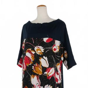 マルニ MARNI 21AW フラワープリント カットソー ロングワンピース 