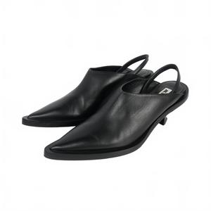 JIL SANDER 黒 ポインテッドトゥミュール 36 JIL SANDER 黒 ポインテッドトゥミュール 36