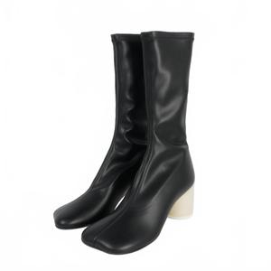 未使用品 エムエムシックス メゾンマルジェラ MM6 Maison Margiela 22AW アナトミック ストレッチ アンクル ブーツ 36 黒 ブラック S66WU0096 レディース