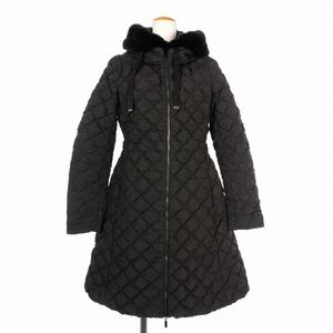 モンクレール MONCLER CACTIER GIUBBOTTO ダウンコート ロング ファー ダイヤキルト 1 茶 ブラウン 53083 メンズ