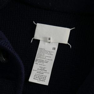 maison margiela ネイビー　デザイン　ニット　白タグ メゾンマルジェラ Maison Margiela 16AW ダッフル コート ニット