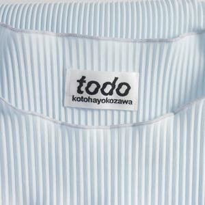 コトハヨコザワ todo kotohayokozawa 25SS PEEPHOLE BACK SHORT SLEEVE  