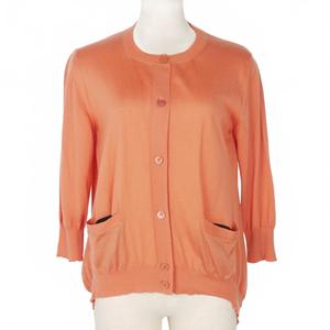 マルニ MARNI カーディガン クルーネック 長袖 サイズ40 オレンジ 橙 レディース