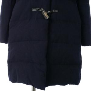 グリーンレーベルリラクシング ユナイテッドアローズ green label relaxing ダッフルコート 中綿 ミディアム 無地 サイズ38 ネイビー 紺 レディース