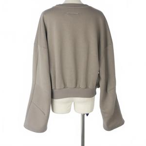 未使用品 エムエムシックス メゾンマルジェラ MM6 Maison Margiela 24SS ペイントスプラッター スウェット トレーナー S グレーベージュ S52GU0226 メンズ レディース