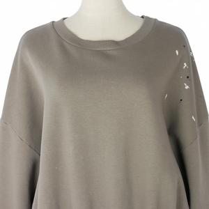未使用品 エムエムシックス メゾンマルジェラ MM6 Maison Margiela 24SS ペイントスプラッター スウェット トレーナー S グレーベージュ S52GU0226 メンズ レディース