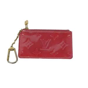 ルイヴィトン LOUIS VUITTON ヴェルニ モノグラム ポシェットクレ コインケース 赤 レッド レディース