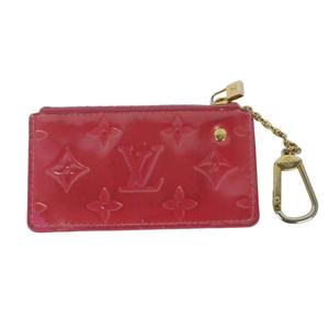 ルイヴィトン LOUIS VUITTON ヴェルニ モノグラム ポシェットクレ コインケース 赤 レッド レディース