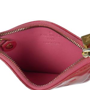 ルイヴィトン LOUIS VUITTON ヴェルニ モノグラム ポシェットクレ コインケース 赤 レッド レディース