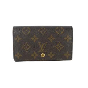 ルイヴィトン LOUIS VUITTON M61730 ポルトモネ ビエ トレゾール モノグラム 2つ折り財布 茶 ブラウン レディース