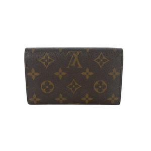 ルイヴィトン LOUIS VUITTON M61730 ポルトモネ ビエ トレゾール モノグラム 2つ折り財布 茶 ブラウン レディース