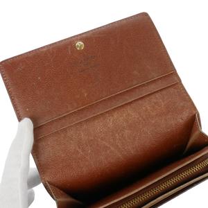 ルイヴィトン LOUIS VUITTON M61730 ポルトモネ ビエ トレゾール モノグラム 2つ折り財布 茶 ブラウン レディース