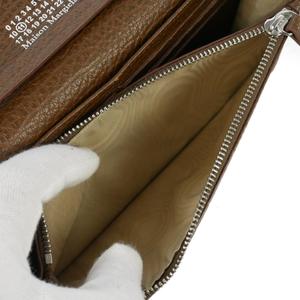 メゾンマルジェラ Maison Margiela レザー チェーンショルダーバッグ ウォレットバッグ 茶 ブラウン SA3UI0008 P4455 レディース