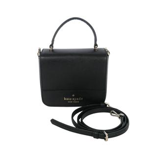 ケイトスペード KATE SPADE ステイシー サフィアーノ スクエア クロスボディ 2WAY ハンドバッグ ショルダーバッグ 黒 ブラック レディース