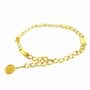 シャネル CHANEL ヴィンテージ チェーンベルト ロゴプレート ココ