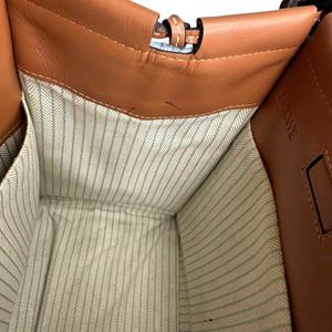 ロエベ LOEWE マザーズバッグキャンバス レザー アナグラム ブラウン LOEWE(ロエベ) 2WAYレザー×キャンバスショルダーバッグ 061847