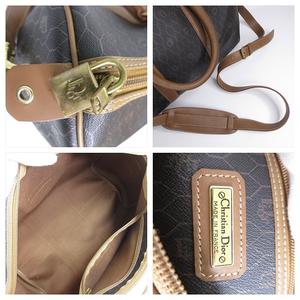 クリスチャンディオール Christian Dior ロゴ ハニカム柄 ボストン