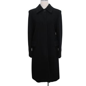 スポーツマックス マックスマーラ SPORT MAX 長袖 コート ミディアム丈 ステンカラー ウール モヘア混 4 Mサイズ相当 ブラック k307020 1122  レディース