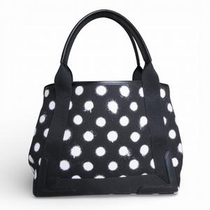 バレンシアガ BALENCIAGA 美品 ネイビー カバス スモール トートバッグ 