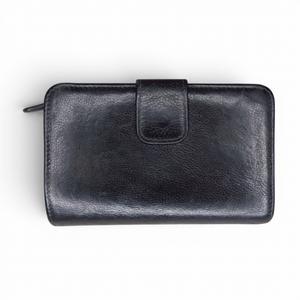 プラダ PRADA 2つ折り財布 ウォレット 三角プレート レザー ブラック k402040 レディース
